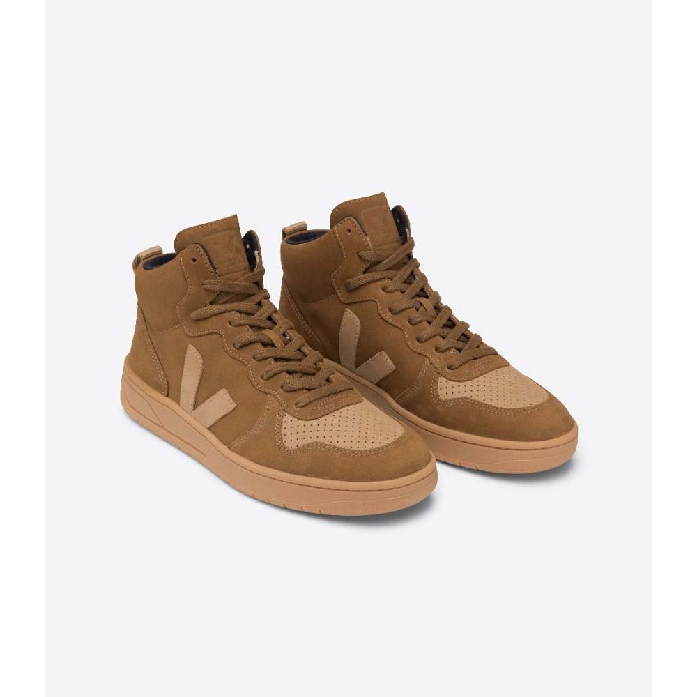 ψηλα ανδρικα Veja V-15 NUBUCK καφε | GR 118NWY